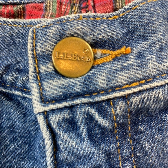 LL Bean Flannel Lined Women’s Jeans 16R – Relaxed Fit – Blue – 100% Cotton - Picture 2 of 11